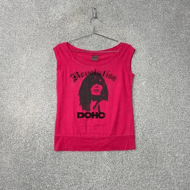 DOHC Y2K 핑크 민소매 나시 90