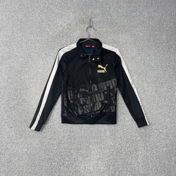 푸마 검금 빅로고 트랙탑 S
