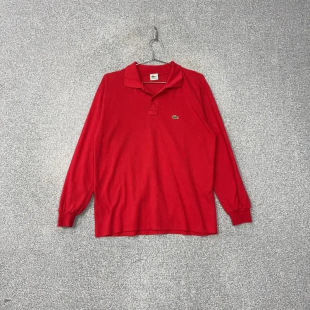 라코스테 레드 긴팔 카라티 M
