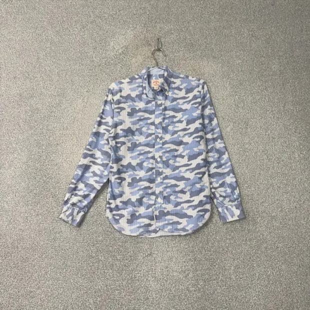 브룩스브라더스 빈티지 패턴 코튼 셔츠 XS