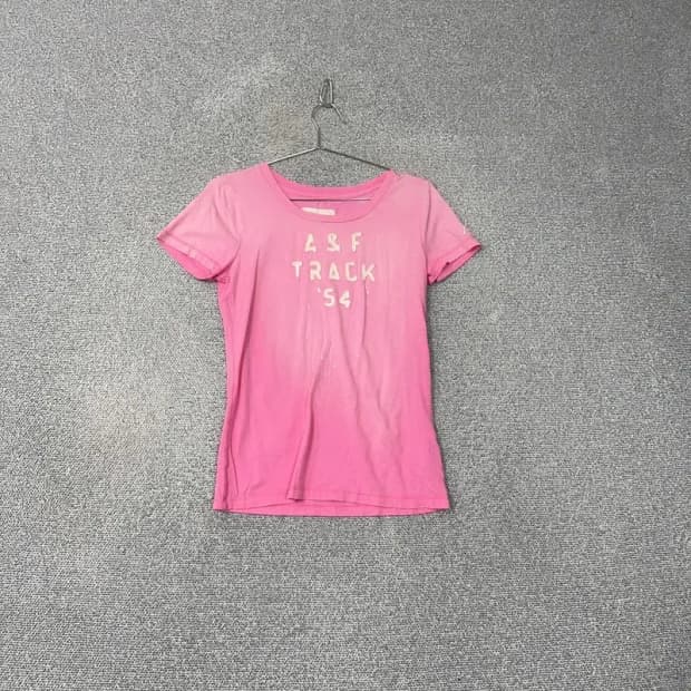아베크롬비 빈티지 핑크 반팔티 L
