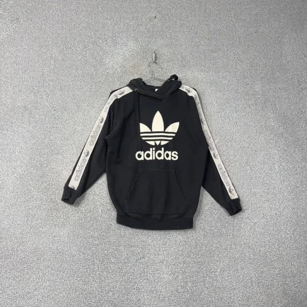 아디다스 빅로고 사이드라인 후드티 S