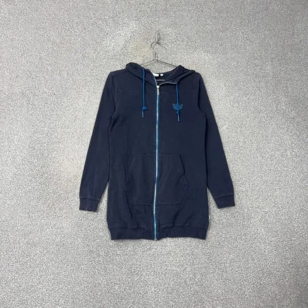 아디다스 빈티지 로고 후드집업 100