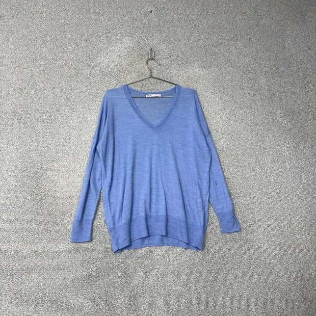 자라 오버핏 브이넥 니트 S