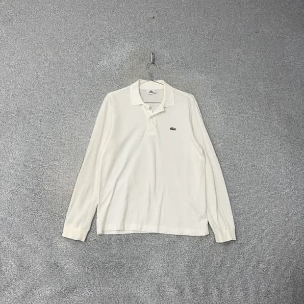 라코스테 화이트 로고 카라티 95