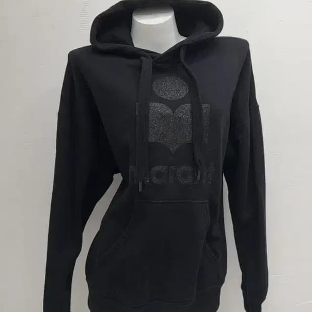 이자벨마랑 로고 프린팅 블랙 후드티 034