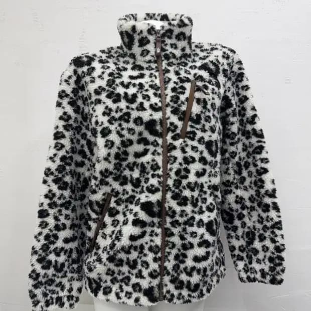 노스페이스 호피 뽀글이 집업 M/95