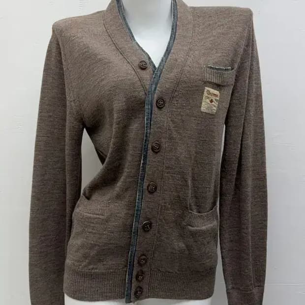 디스퀘어드 청 브라운 가디건 M