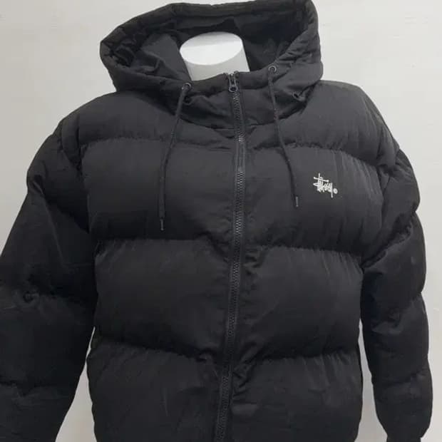 스투시 스펠링 블랙 숏패딩 10