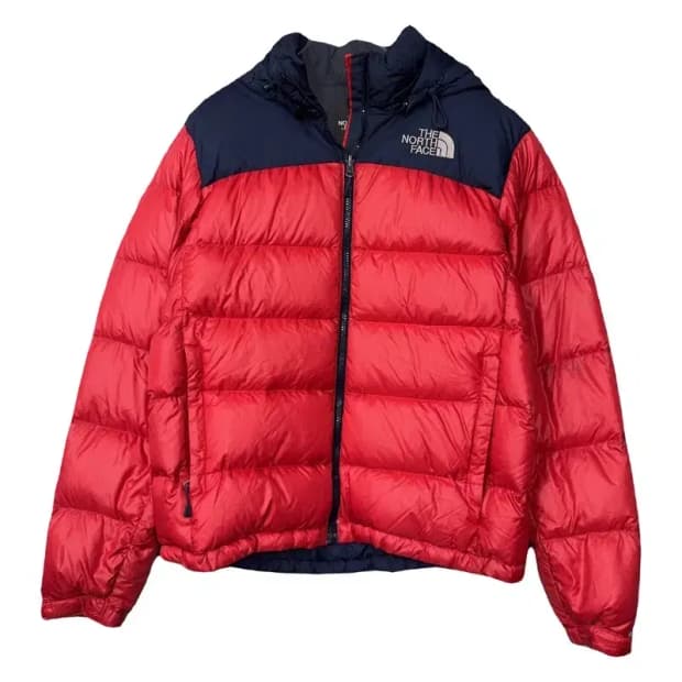 노스페이스 700 눕시 빨남 다운 패딩 90