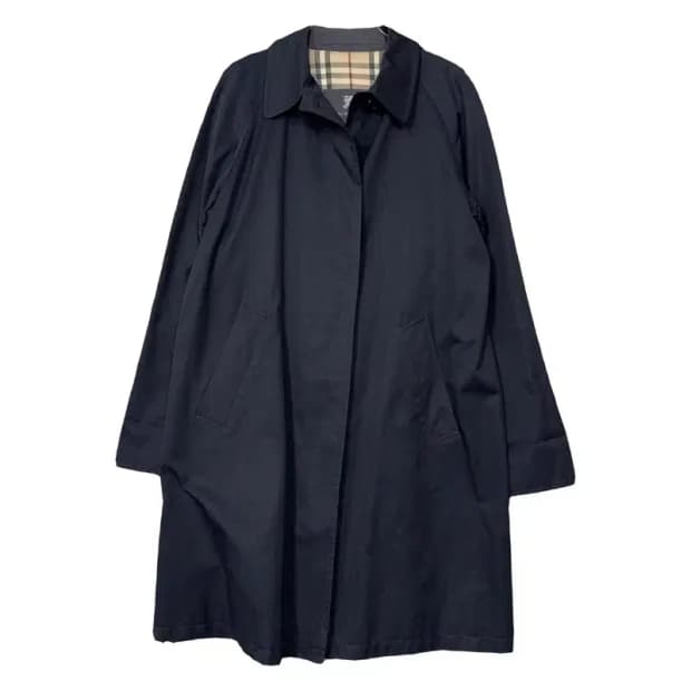 버버리 런던 네이비 클래식 빈티지 코트 L