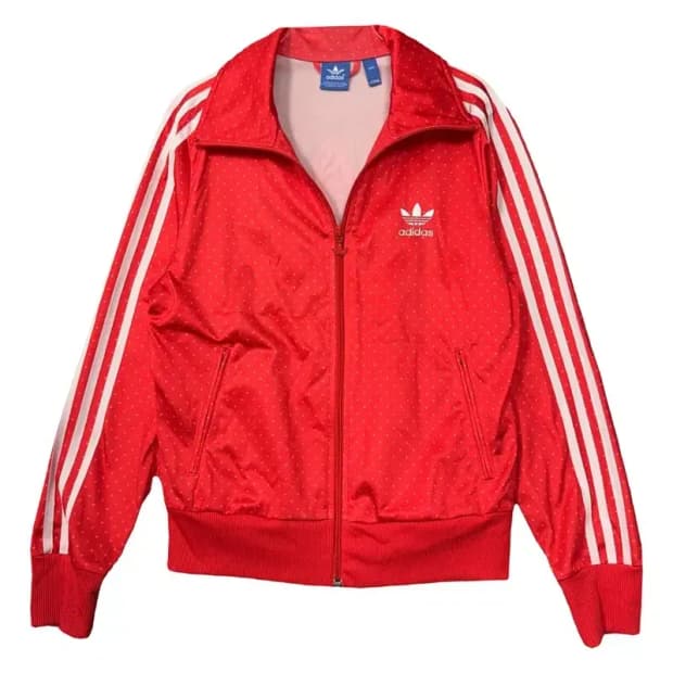 아디다스 파이어버드 로고 트랙탑 집업 저지 L