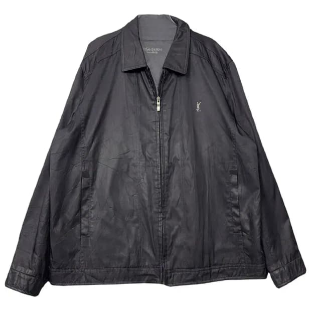 입생로랑 블랙 로고 카라 워크 자켓 95