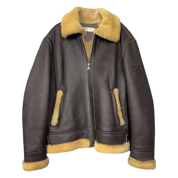 리바이스 B-3 양가죽 시어링 브라운 무스탕 자켓 L