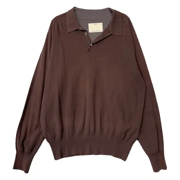 포터리 다크 브라운 폴로 카라 니트 1