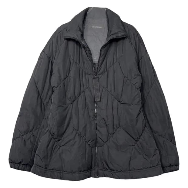 엠포리오 아르마니 블랙 누빔 패딩 점퍼 자켓 42