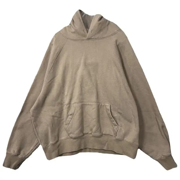 Fear of God 베이지 백프린팅 스펠 로고 오버핏 스웻 후드티 M