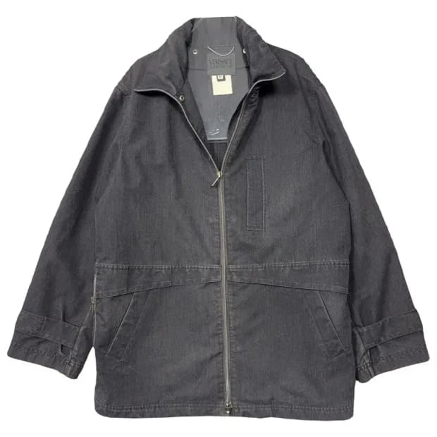 베르사체 진 꾸뛰르 아카이브 흑청 디테일 오버 데님 자켓 M