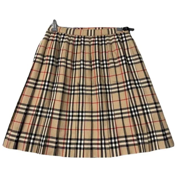 버버리 노바체크 클래식 빈티지 미니스커트 160A-160-62