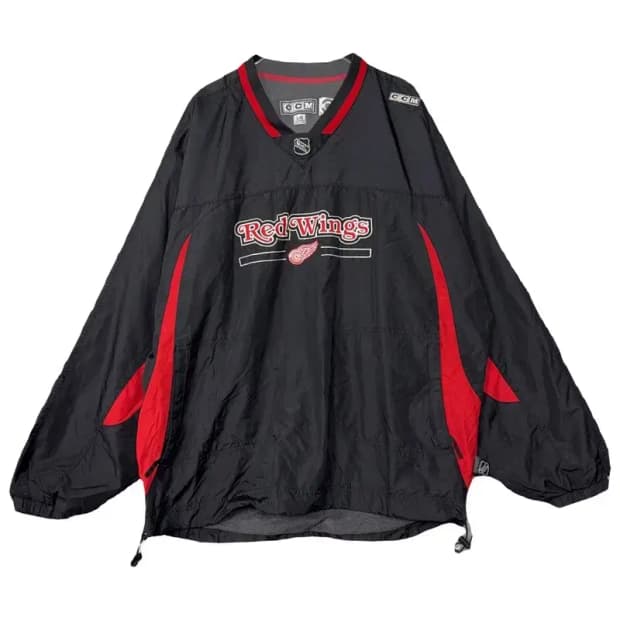 CCM 엔에프엘 프린팅 블랙 바람막이 웜업 L/G