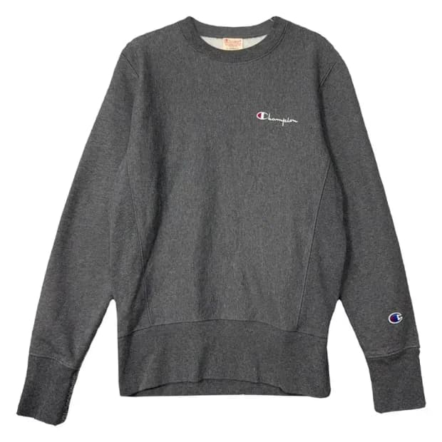 챔피온 리버스위브 그레이 맨투맨 X-SMALL