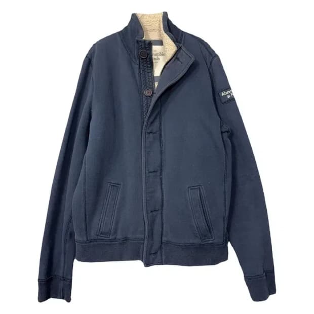 아베크롬비 네이비 양털 버튼 빈티지 자켓 XL