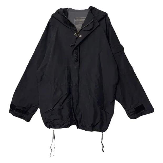 메데코 블랙 빈티지 테크웨어 바람막이 윈드자켓 M