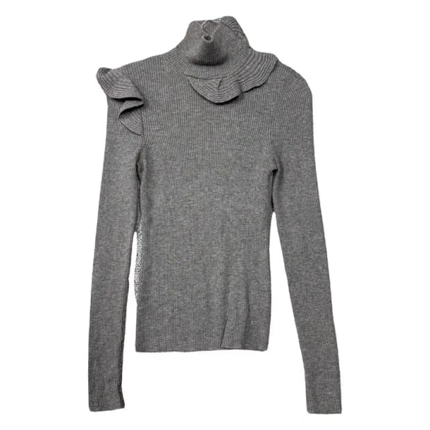 발렌티노 그레이 폴라 니트 XXS