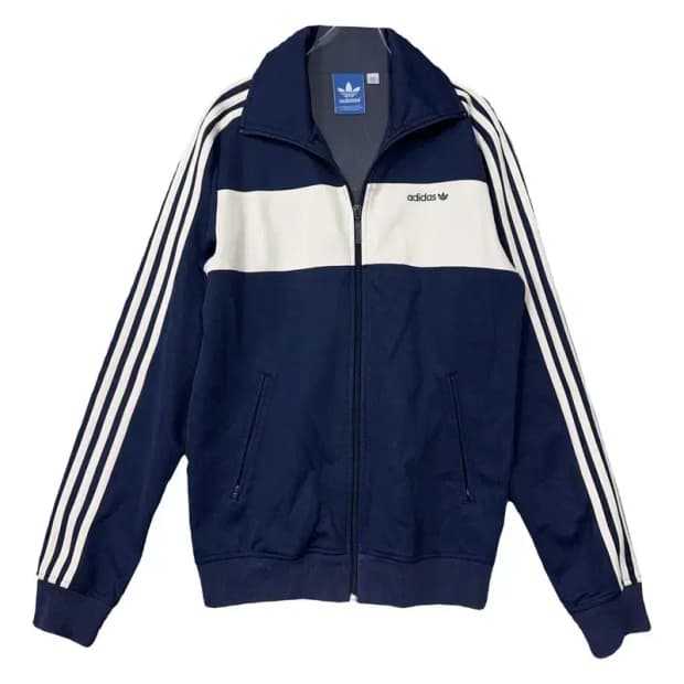 아디다스 네이비 베켄바우어 오버핏 트랙탑 집업 저지 105