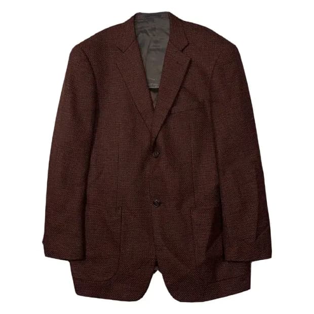 입생로랑 체크 브라운 클래식 블레이저 108