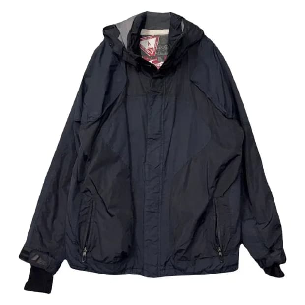 게스 네이비 후드 바람막이 L