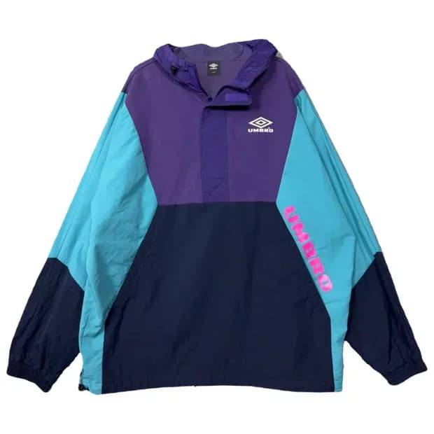 엄브로 스트릿 빈티지 멀티컬러 후드 아노락 100(L)