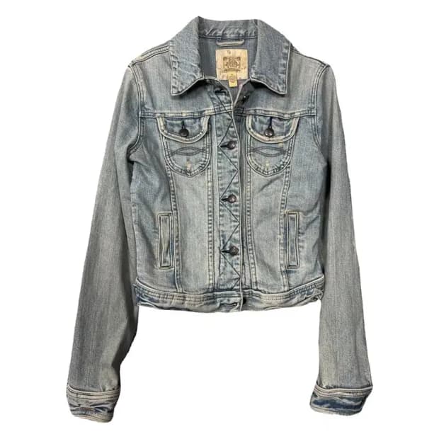 아베크롬비 Y2K 연청 디테일 데님 자켓 M