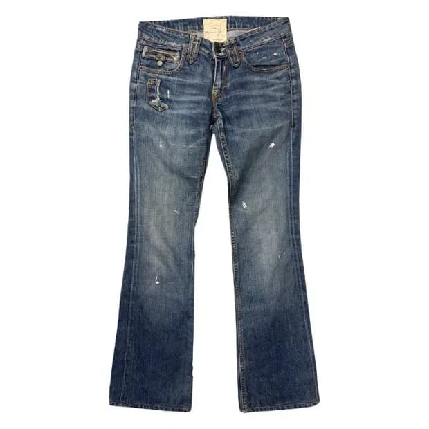 빈티지 Y2K 워싱 부츠컷 청바지 27