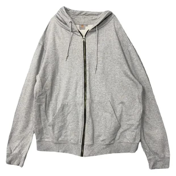 칼하트 라이트 그레이 오버핏 후드 집업 XL