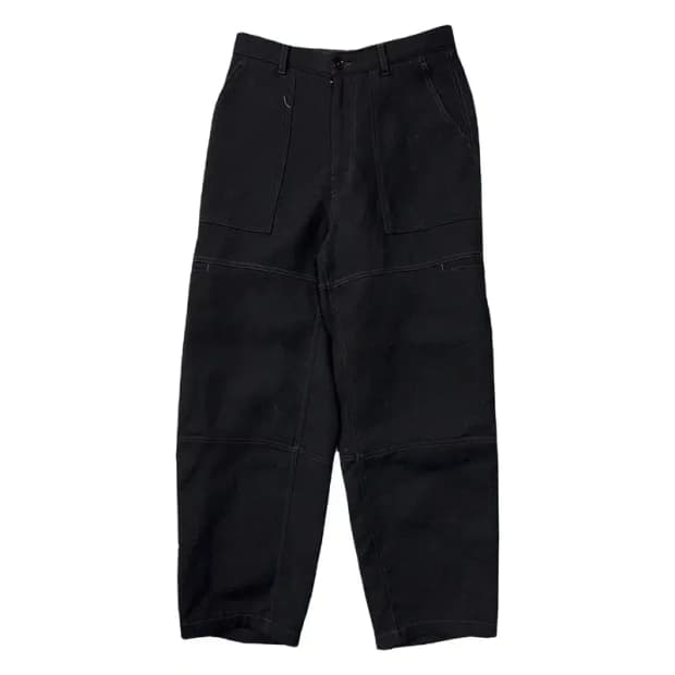 인사일런스 블랙 오버핏 카펜터 바지 S