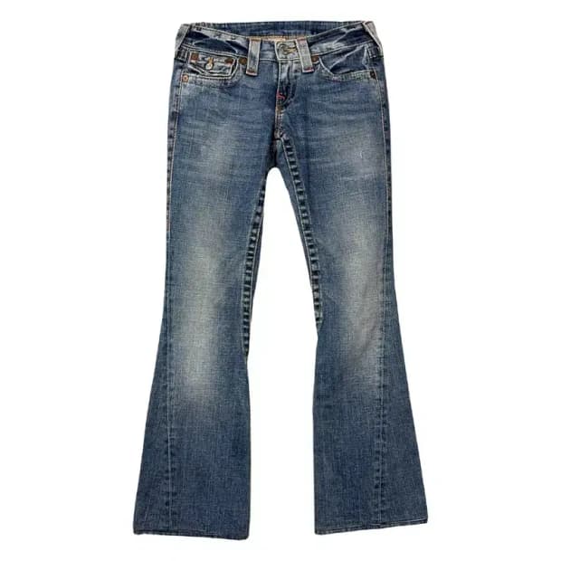 트루릴리젼 워싱 빈티지 Y2K 청바지 25