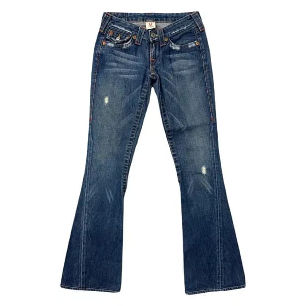 트루릴리젼 워싱 빈티지 Y2K 부츠컷 청바지 24