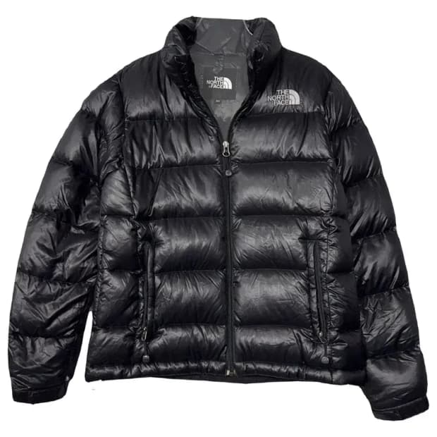노스페이스 700 눕시 블랙 다운 패딩 S