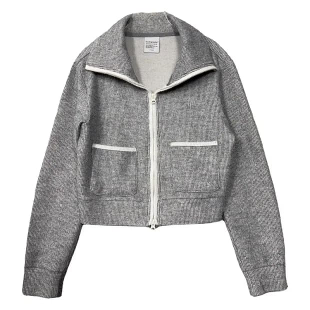 코드그라피 그레이 투웨이 코튼 집업 M