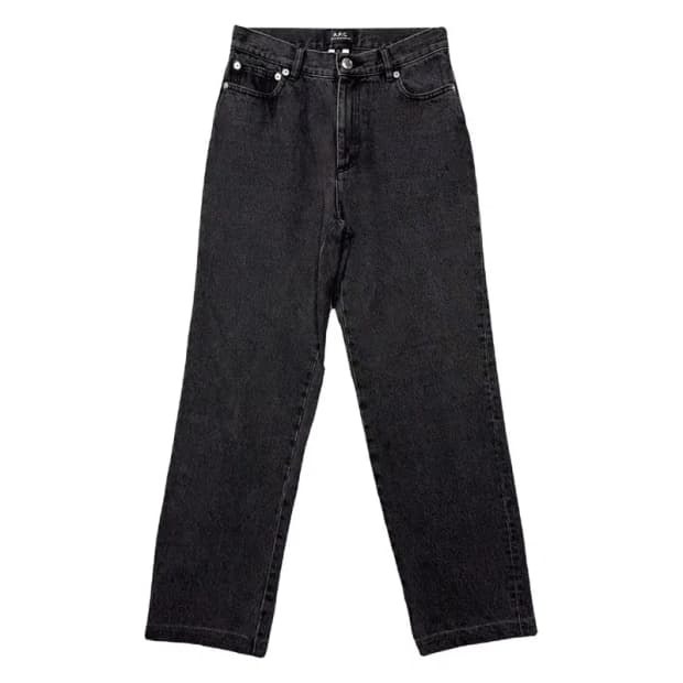 아페쎄 여성 캐주얼 흑청 데님팬츠 25