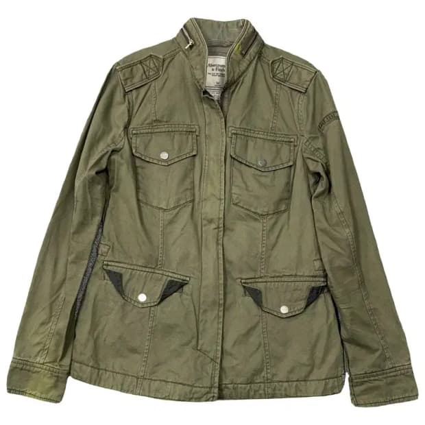아베크롬비 카키 쿼드포켓 빈티지 필드 자켓 M