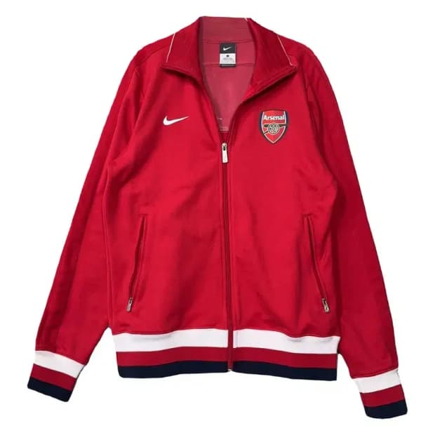 나이키 레드 바르셀로나 트랙탑 집업 저지 L