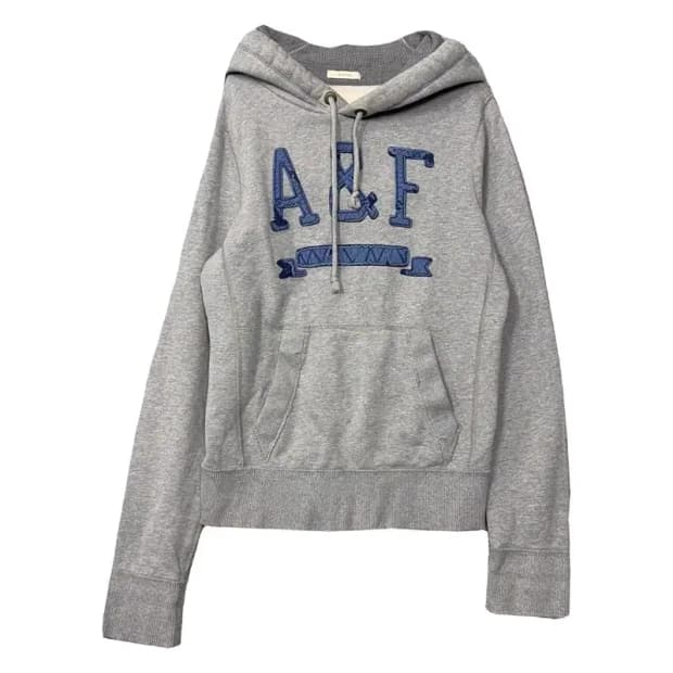 아베크롬비 자수 로고 빈티지 Y2K 후드티 SMALL