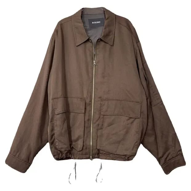 인사일런스 브라운 오버 사이즈 포켓 자켓 L