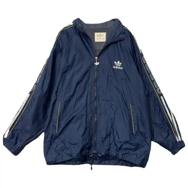 아디다스 네이비 올드스쿨 스트릿 빈티지 바람막이 윈드자켓 XL