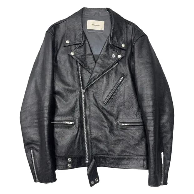 비바스튜디오 블랙 레더 라이더 자켓 L