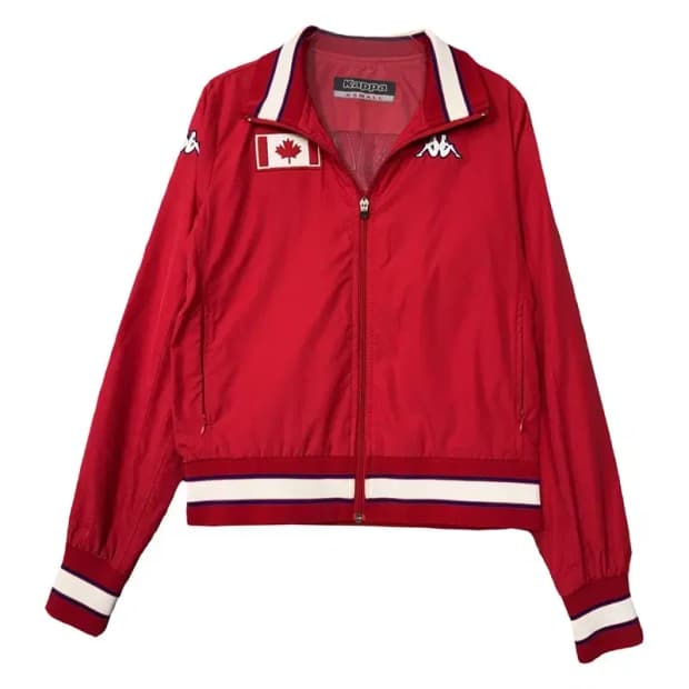 카파 레드 캐나다 빈티지 트랙탑 집업 저지 XSMALL