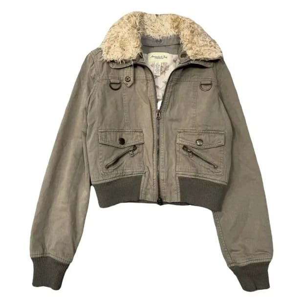 아베크롬비 Y2K 브라운 울프죠 자켓 S