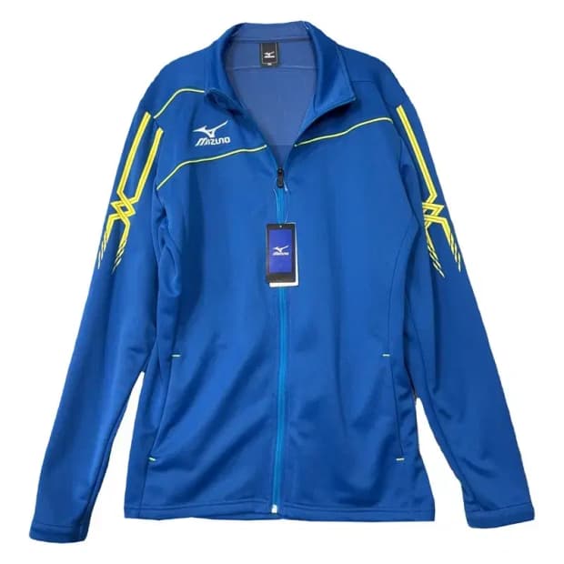 [새상품]미즈노 블루 기능성 집업 저지 2XL